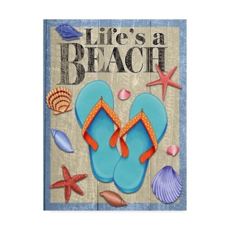 Kimura Designs 'Lifes A Beach' Canvas Art,24x32